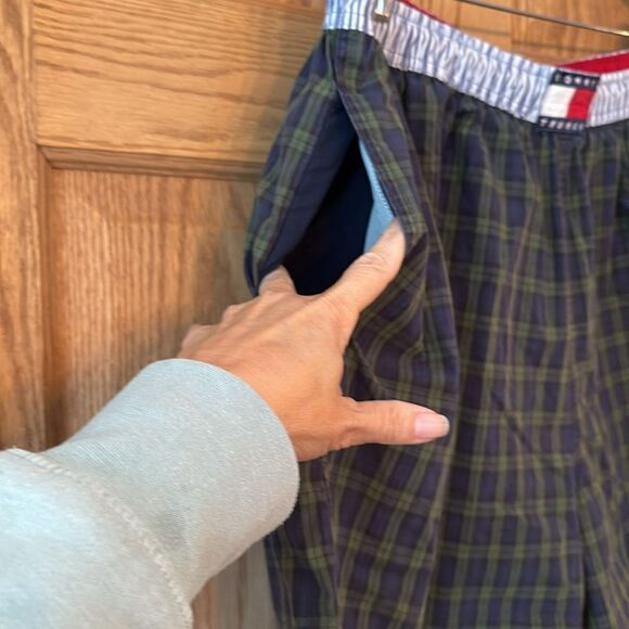 TOMMY HILFIGER Vintage Tommy Trunks Plaid Swim Trunks - Picture 10 of 11